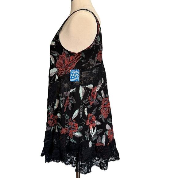 Free People She Swings Black/Multi Swing Mini Dress XS NWT - Picture 4 of 13